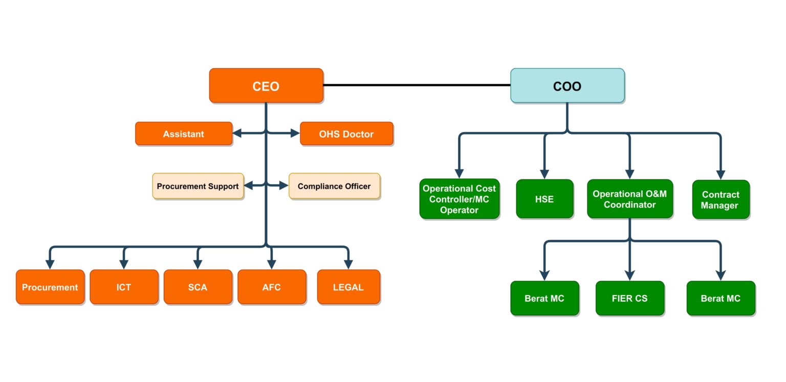 Struktura Albanian Gas Service Company